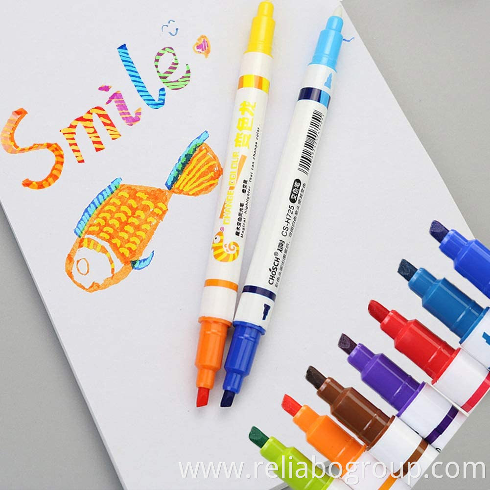 Reliabo Wholesale Stationery Magic Marker Color Changing Pen